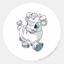 Kau White Sticker
