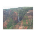 Kauai Mountain Waterfall Postcard by sunsett76 Kauai Mountain Waterfall Postcard