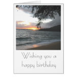 Kauai Sunset Birthday Card