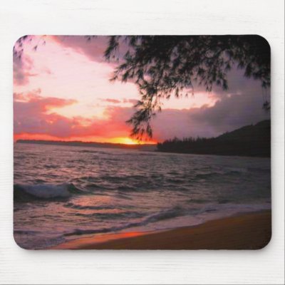 Kauai sunset mousepad by joacreations