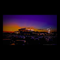 Kauffman Stadium Kansas City HUGE Canvas Art Print posters