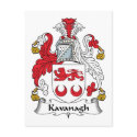 Kavanagh Family Crest postcards by coatsofarms Kavanagh Family Crest postcards