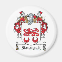 Kavanaugh Family Crest Refrigerator Magnet