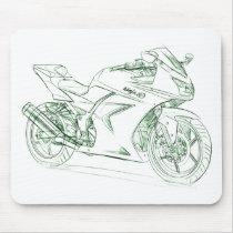 Kaw Ninja 250R 2009 Mouse Pad