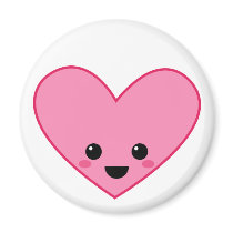 Kawai Kokeshi Heart Magnet magnets
