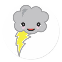 kawai storm cloud stickers