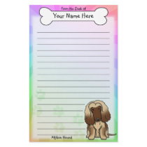 Kawaii Afghan Hound Stationery