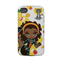 Kawaii Aisha the African American Chibi iPhone 4 C Iphone 4 Tough Cover