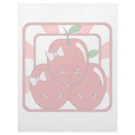 Kawaii Apple Basket (Girl) Letterhead Template
