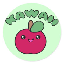 Kawaii Apple stickers by megakawaii Kawaii Apple stickers