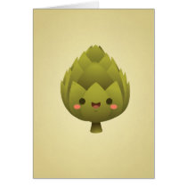 Kawaii Artichoke cards