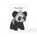Kawaii Baby Panda Thank You Card