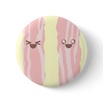 kawaii bacon so happy breakfast buttons