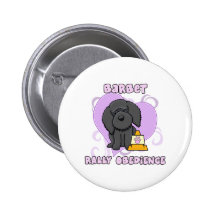 Kawaii Barbet Rally Obedience Pinback Button