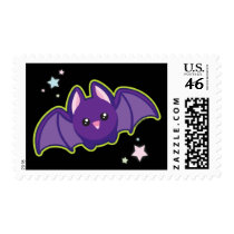 Kawaii Bat Postage Stamp