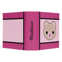 Kawaii Bear School Avery Binder by megakawaii Kawaii Bear School Avery Binder