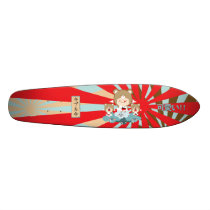 Kawaii Bears eat clouds Skateboard Deck