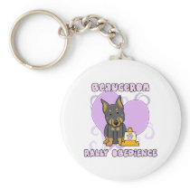 Kawaii Beauceron Rally Obedience Key Chains