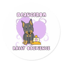 Kawaii Beauceron Rally Obedience Stickers