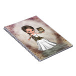 Kawaii Beautiful Athena Greek Goddess Notebook