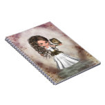 Kawaii Beautiful Athena Greek Goddess Notebook