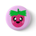 kawaii berry fruit smile face! buttons