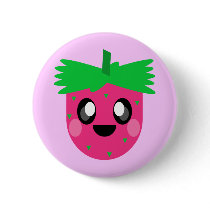 kawaii berry fruit smile face! buttons by kawaiifiveo kawaii berry fruit smile face! buttons