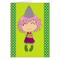 Kawaii Birthday Card 3 cards