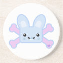 kawaii blue crossbones bunny