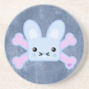 kawaii blue crossbones bunny