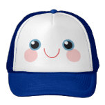 Kawaii Blue Eyes Happy Smile Face Calm Sweet hats