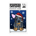 Kawaii Blue Heeler Christmas Postage Stamps by MenagerieMayhem Kawaii Blue Heeler Christmas Postage Stamps