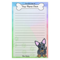 Kawaii Blue Heeler Stationery