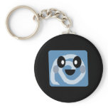 kawaii blue skies and fluffy clouds bubble bar key chain