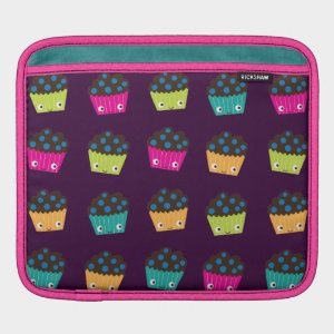 Crazy Cute Kawaii Blueberry Muffins iPad Sleeve Crazy Cute Kawaii Blueberry Muffins iPad Sleeve
