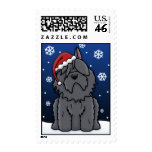 Kawaii Bouvier des Flandres Christmas Stamps