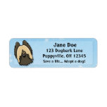 Kawaii Briard Custom Return Address Labels