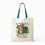Kawaii Brown Border Collie Flyball Bag