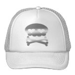 Kawaii Bubble Skull Silver hats