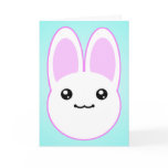 Kawaii Bunny Birthday Card