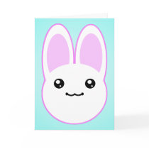 Kawaii Bunny Birthday Card