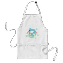 kawaii bunny blue aprons