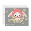 kawaii bunny pink invitations by anacletocold kawaii bunny pink invitations
