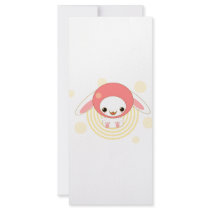 kawaii bunny pink rack cards by anacletocold kawaii bunny pink rack cards