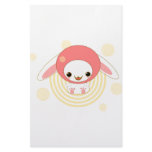 kawaii bunny pink custom stationery