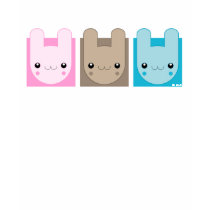 Kawaii Bunny Rabbit Trio v.02 t-shirts