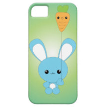 Kawaii Bunny with Carrot Balloon iPhone case iPhone 5 Cover