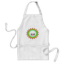 KAWAII BURST RAINBOW HAPPY FACE aprons