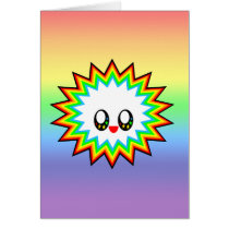 KAWAII BURST RAINBOW HAPPY FACE cards by kawaiifiveo KAWAII BURST RAINBOW HAPPY FACE cards