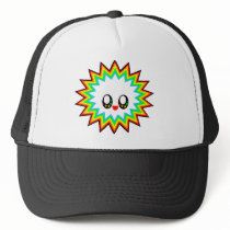 KAWAII BURST RAINBOW HAPPY FACE hats